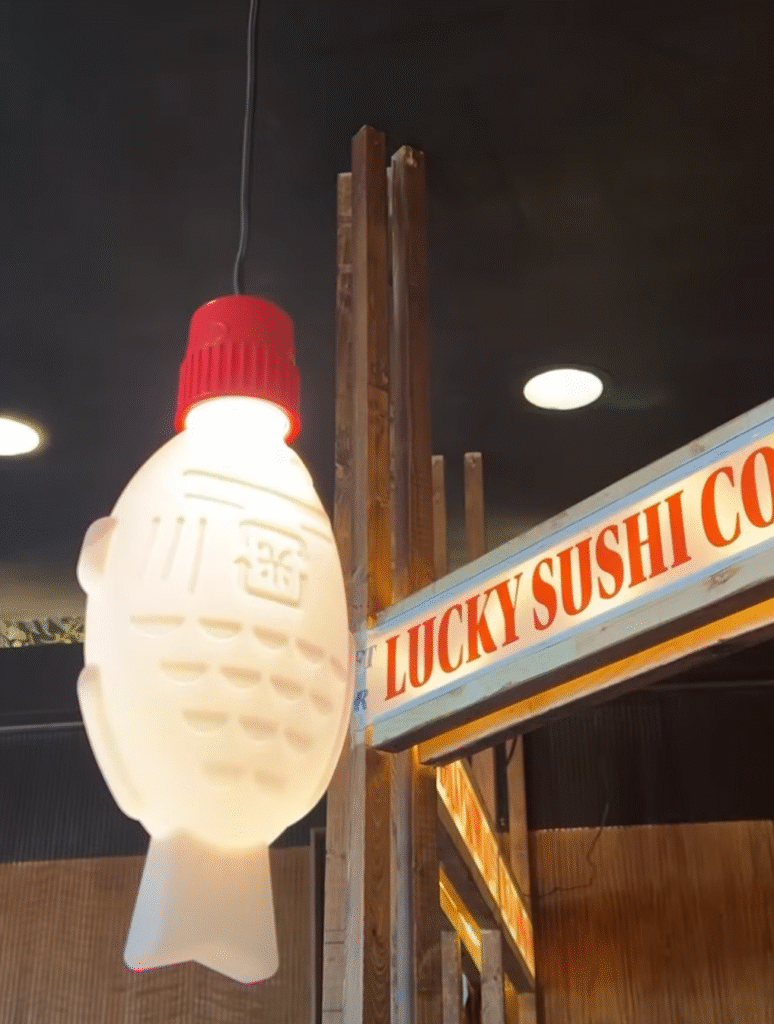 Fish shaped ceiling light