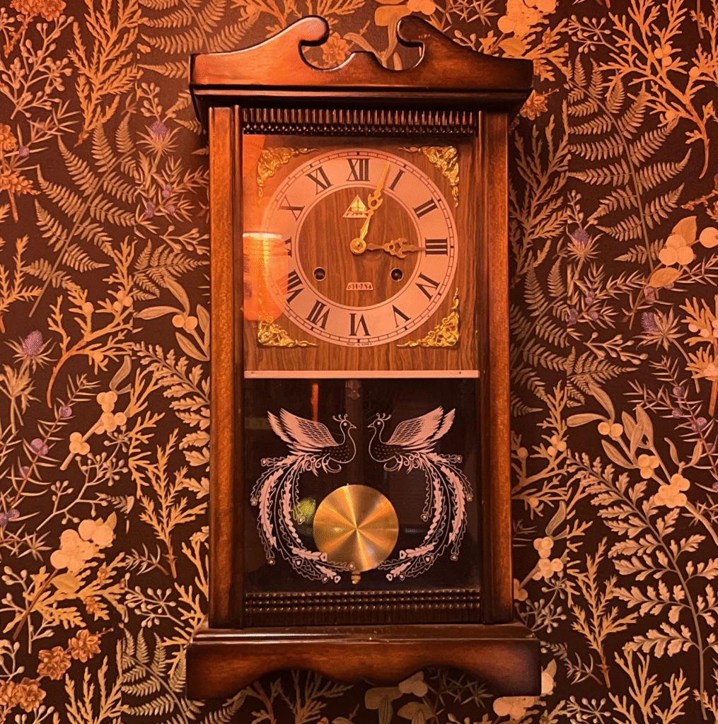 Antiquated Japanese wall clock